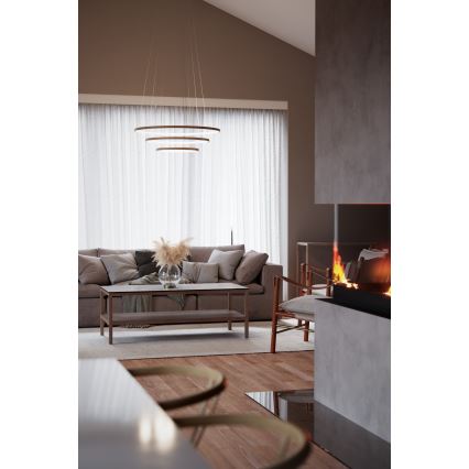 ByRydens - LED ljuskrona med textilsladd TRIONE LED/45W/230V