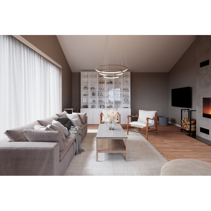ByRydens - LED ljuskrona med textilsladd TRIONE LED/45W/230V