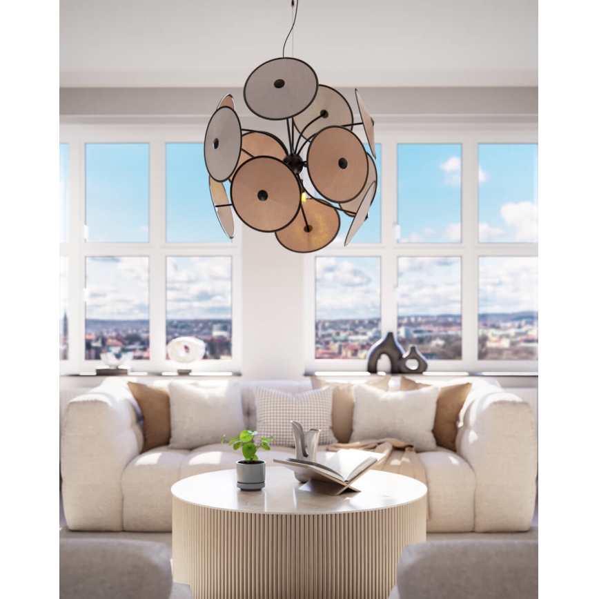 ByRydens - Pendellampa med vajer CAPPELLO 4xE14/5W/230V