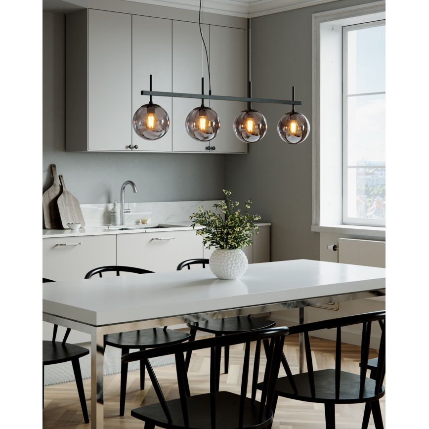 ByRydens - Pendellampa på kabel BOYLE 4xE27/8W/230V