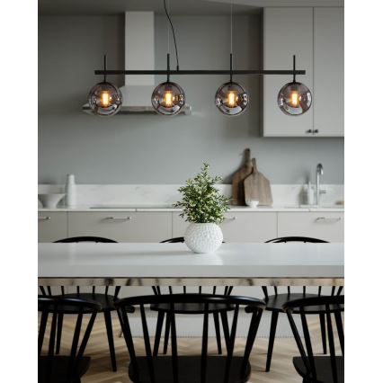 ByRydens - Pendellampa på kabel BOYLE 4xE27/8W/230V