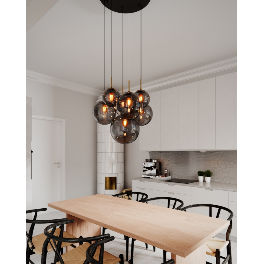 ByRydens - Takpendel LAURA 7xE27/8W/230V