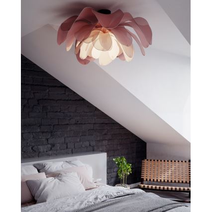 ByRydens - Ytmonterad taklampa LOU LOU 1xE27/8W/230V rosa