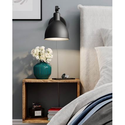 ByRydens - ByRydens - Vägglampa BASAR MINI 1xE27/5W/230V svart