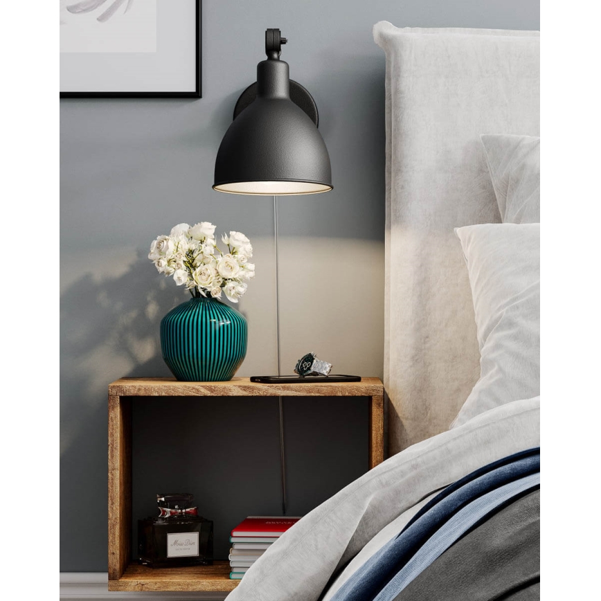 ByRydens - ByRydens - Vägglampa BASAR MINI 1xE27/5W/230V svart
