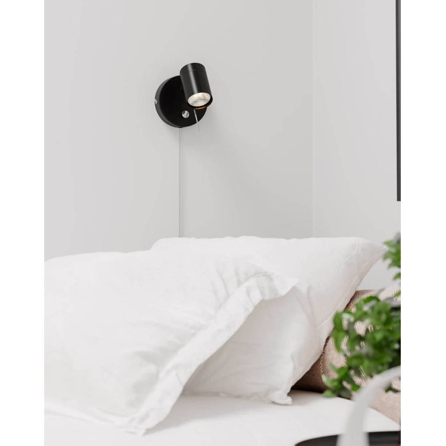 ByRydens - ByRydens - Ljusreglerad väggspotlight CORRECT 1xGU10/7W/230V svart