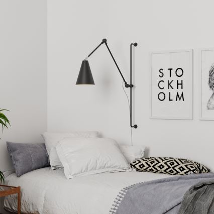 ByRydens - ByRydens - Vägglampa YUKON 1xE27/5W/230V svart
