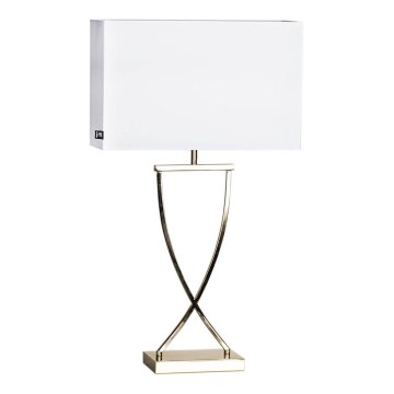 ByRydens - Bordslampa OMEGA 1xE27/5W/230V vit/mässing