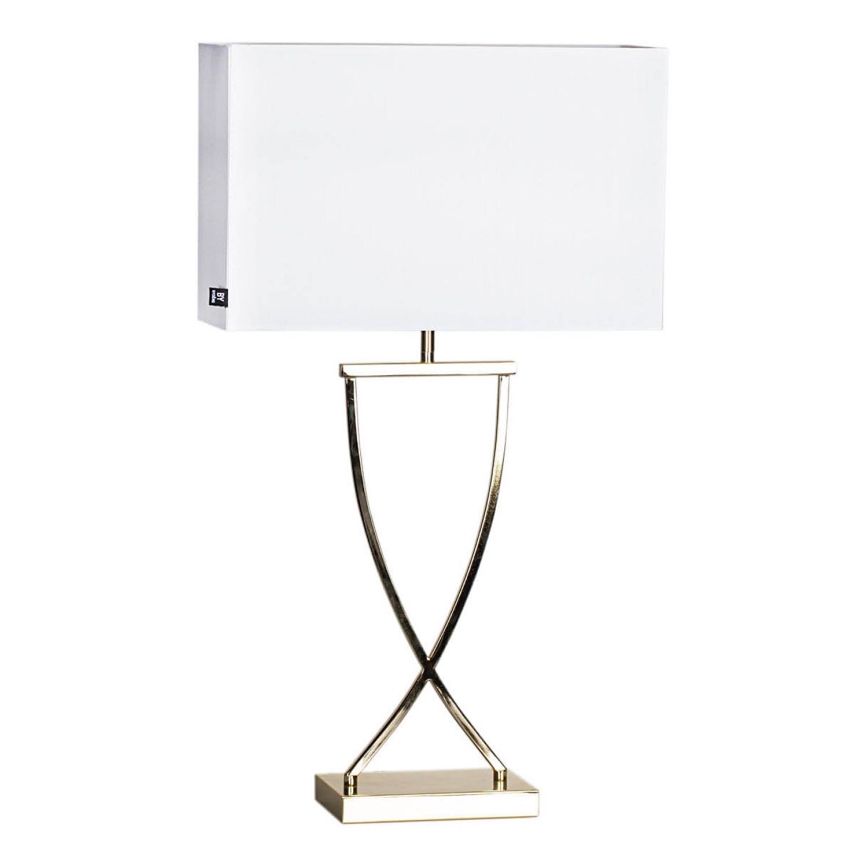 ByRydens - Bordslampa OMEGA 1xE27/5W/230V vit/mässing