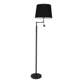 ByRydens - LED-golvlampa ORLANDO 1xE27/5W/230V + LED/3W svart Ø 36 cm
