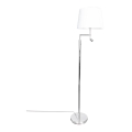 ByRydens - LED Golvlampa ORLANDO 1xE27/5W/230V + LED/3W vit/glansig krom diameter 36 cm