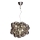 ByRydens - Ljuskrona med textilsladd GROSS 8xG9/4W/230V rökig/svart diameter 50 cm