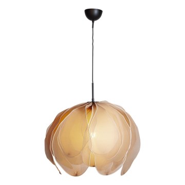 ByRydens - Ljuskrona med textilsladd LOU LOU 1xE27/5W/230V beige diameter 80 cm