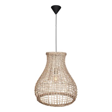 ByRydens - Ljuskrona med textilsladd SEAGRASS 1xE27/8W/230V beige diameter 49 cm