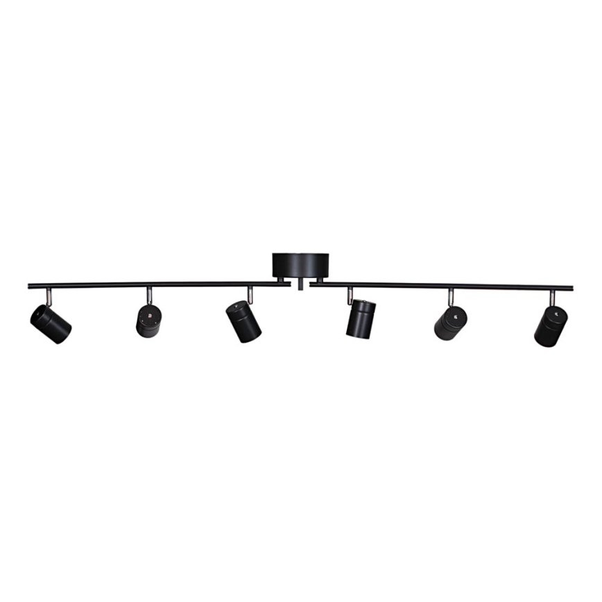 ByRydens - Spotlight CORRECT 6xGU10/7W/230V svart diameter 30 cm