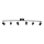 ByRydens - Spotlight CORRECT 6xGU10/7W/230V svart diameter 30 cm