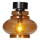 ByRydens - Taklampa DOLORES 1xE27/5W/230V Ø 30 cm brun/röktonad