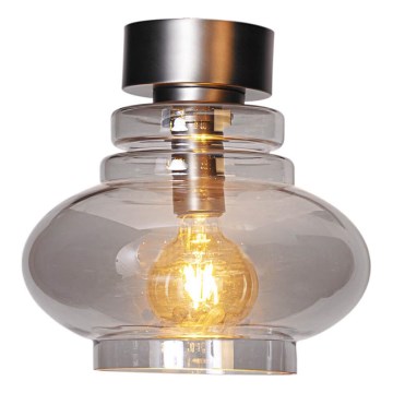 ByRydens - Taklampa DOLORES 1xE27/5W/230V Ø 30 cm grå/rökfärgad
