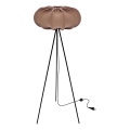 CAFEE 1xE27/40W/230V golvlampa, brun svart