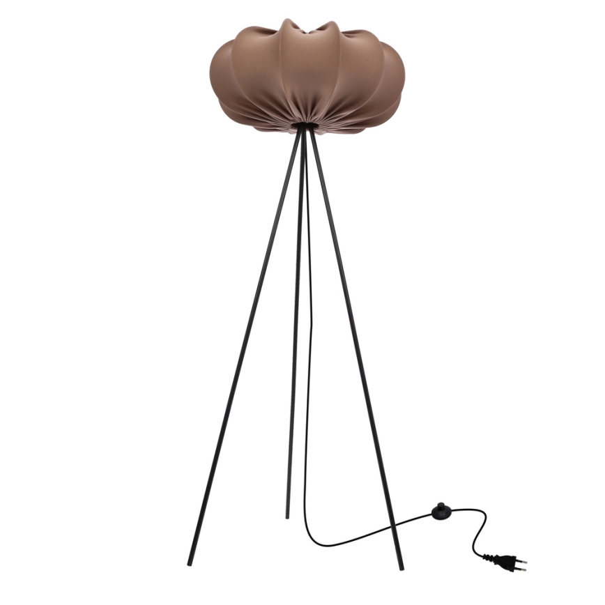 CAFEE Stående Lampa 1xE27/40W/230V brun/svart