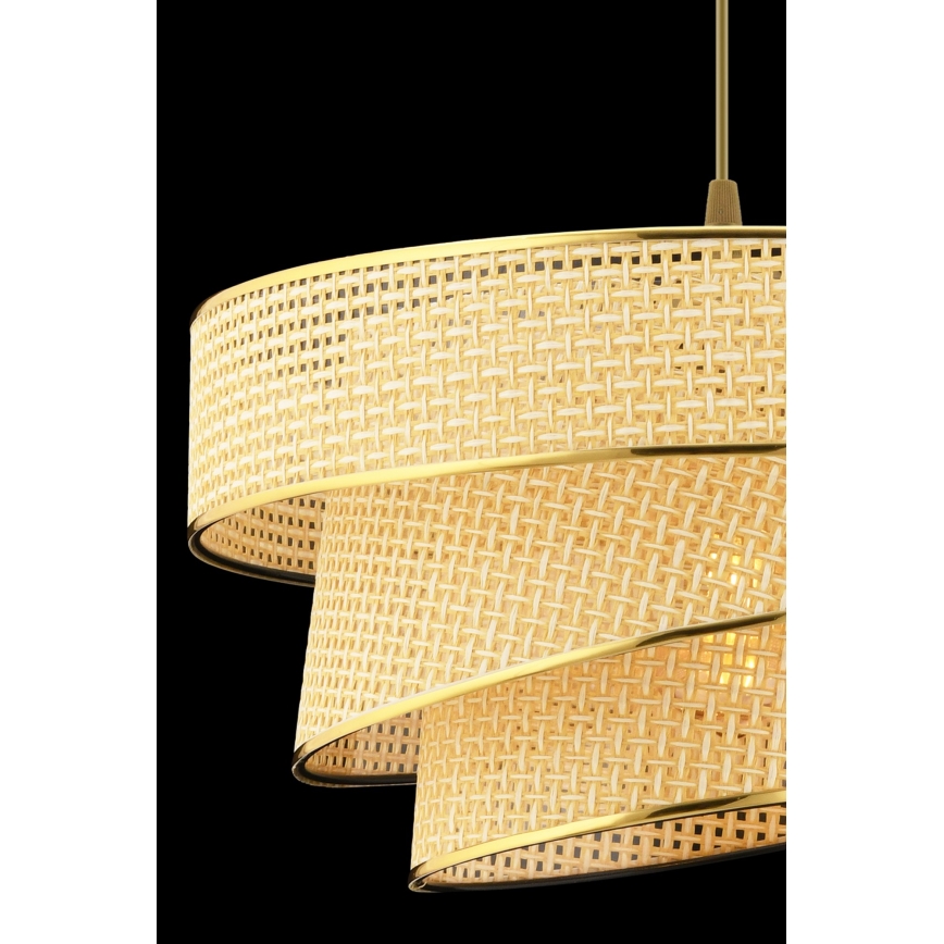 Candelabru suspendat COUPER 1xE27/60W/230V bej/aurie