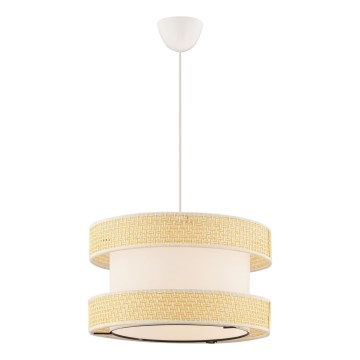 Candelabru suspendat HALO 1xE27/60W/230V crem/bej