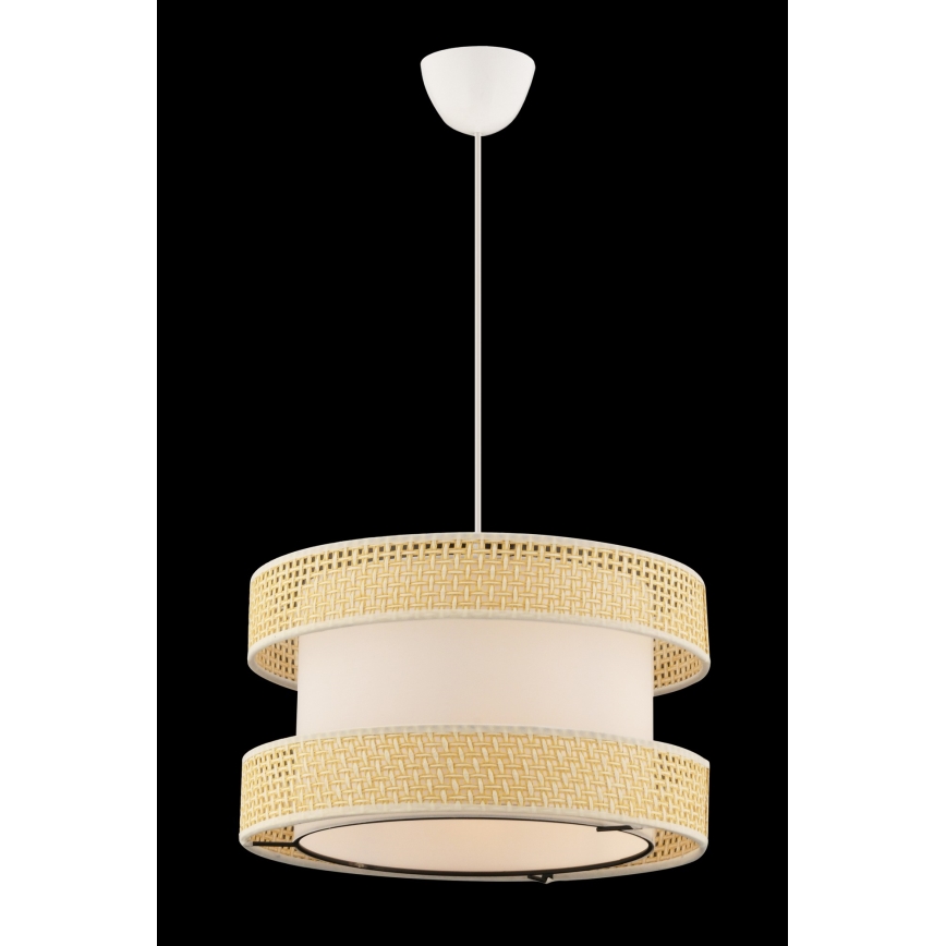 Candelabru suspendat HALO 1xE27/60W/230V crem/bej