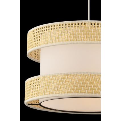 Candelabru suspendat HALO 1xE27/60W/230V crem/bej
