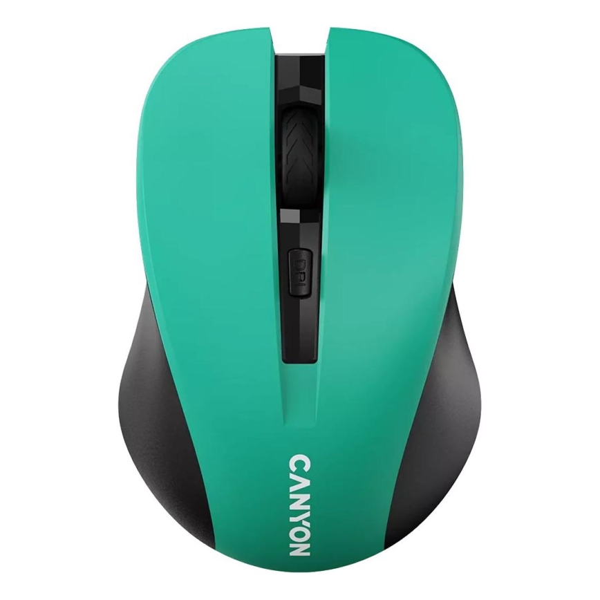 Canyon - Trådlös mus 800/1000/1200 DPI 2xAAA grön