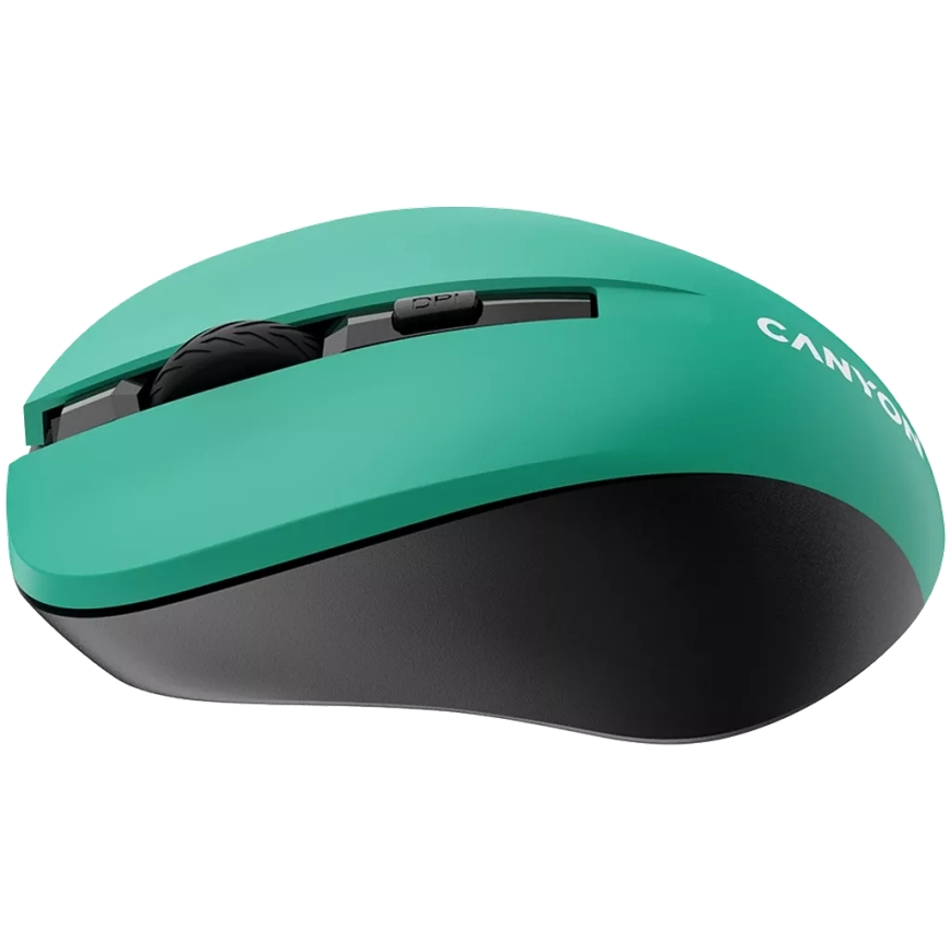 Canyon - Trådlös mus 800/1000/1200 DPI 2xAAA grön