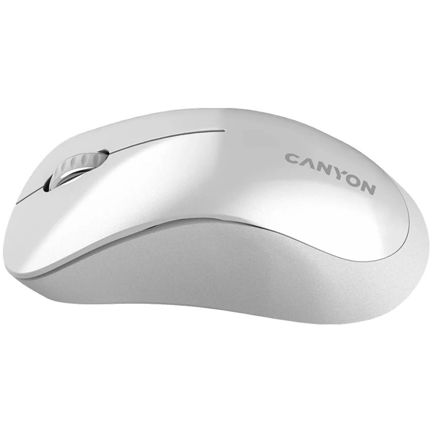 Canyon - Trådlös optisk mus med sensor Pixart MW 1200 DPI 2xAAA vit