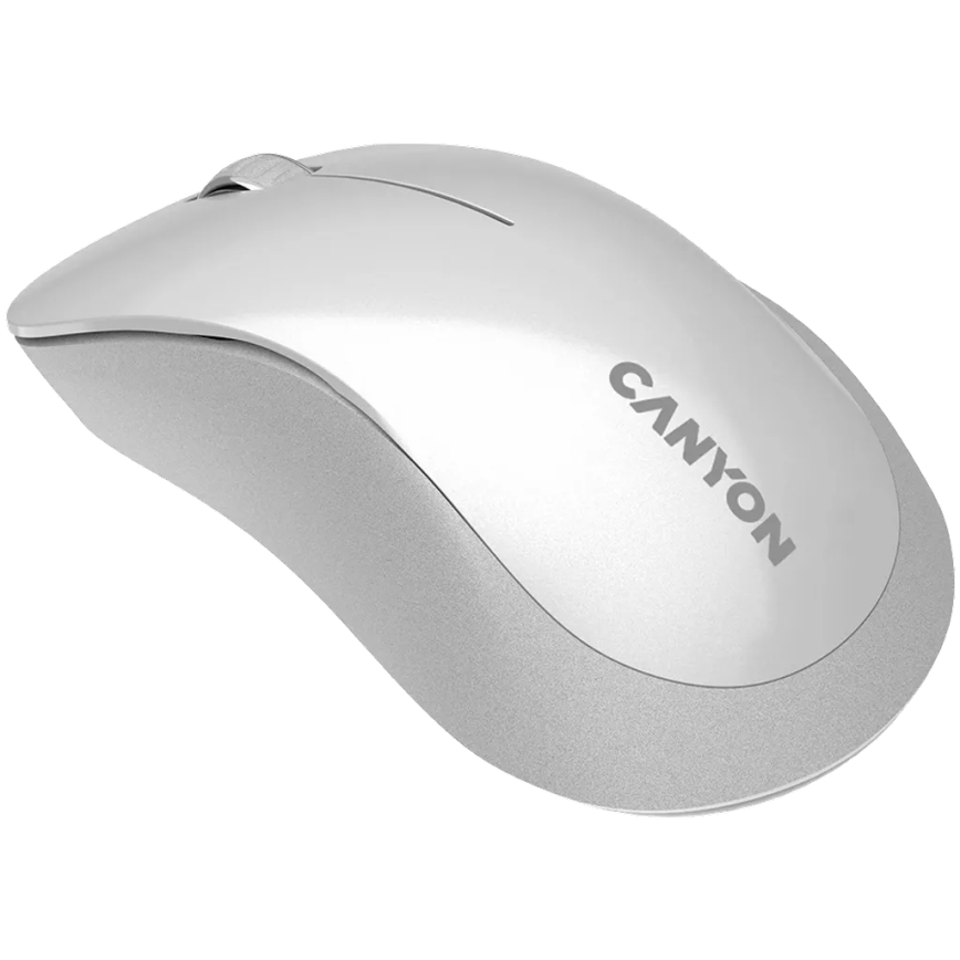 Canyon - Trådlös optisk mus med sensor Pixart MW 1200 DPI 2xAAA vit