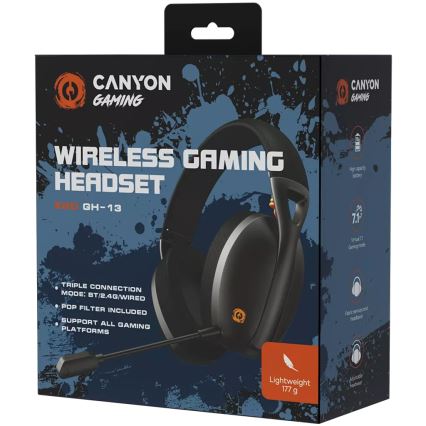 Canyon - Trådlösa hörlurar Med en mikrofon 400 mAh svart