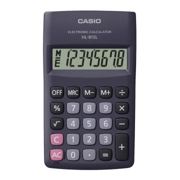 Casio - Fickminiräknare  1xLR6 grå