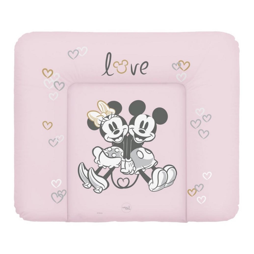 CebaBaby - Skötmatta triangulär DISNEY 70x50 cm rosa