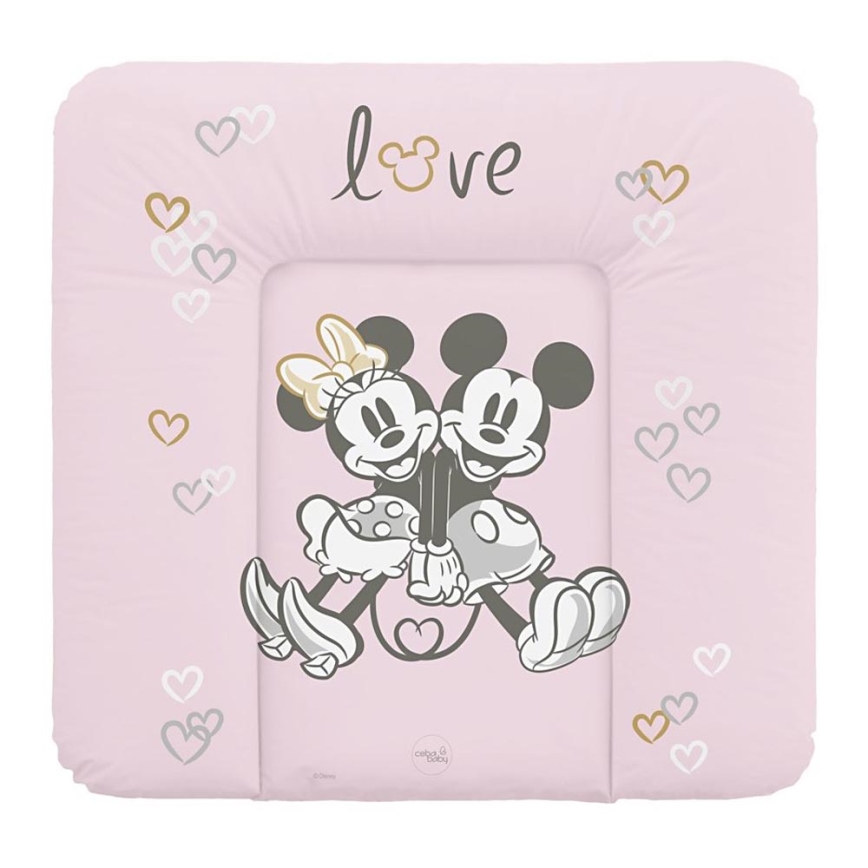 CebaBaby - Skötmatta triangulär DISNEY 75x72 cm rosa