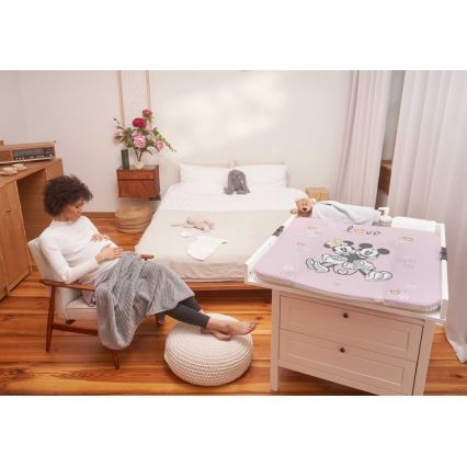 CebaBaby - Skötmatta triangulär DISNEY 75x72 cm rosa