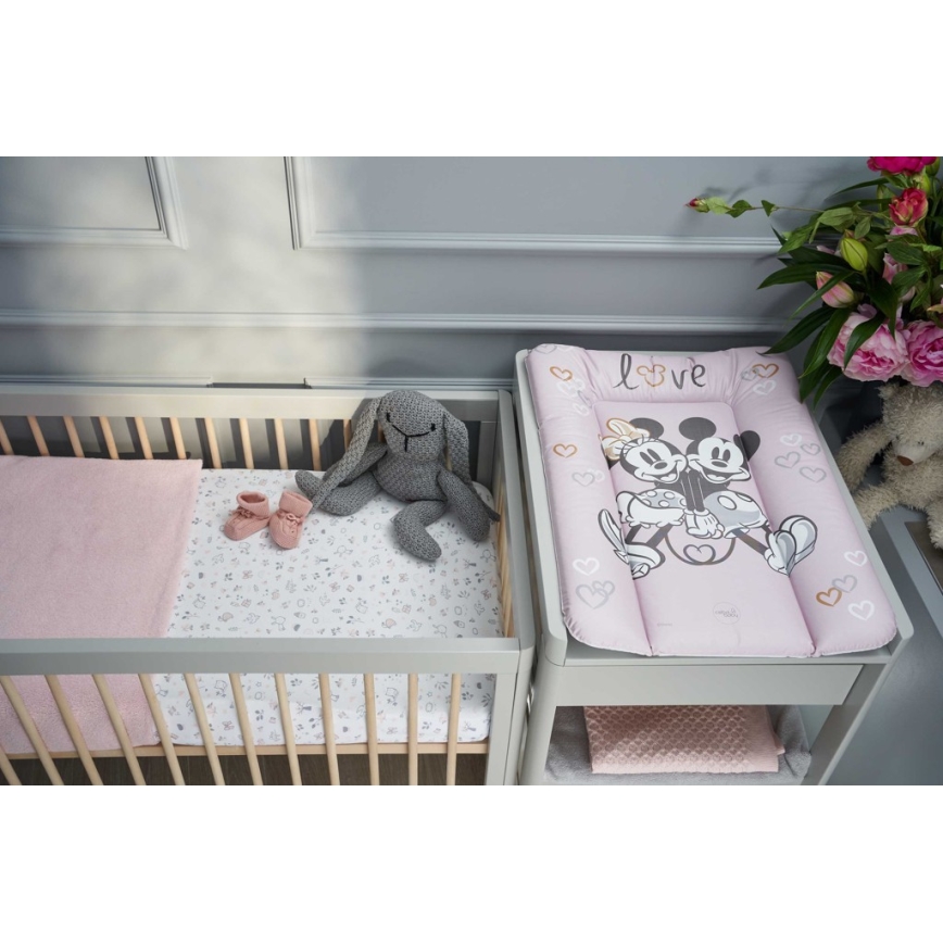 CebaBaby - Skötmatta triangulär DISNEY Disney 50x70 cm rosa