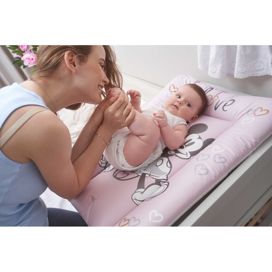 CebaBaby - Skötmatta triangulär DISNEY Disney 50x70 cm rosa