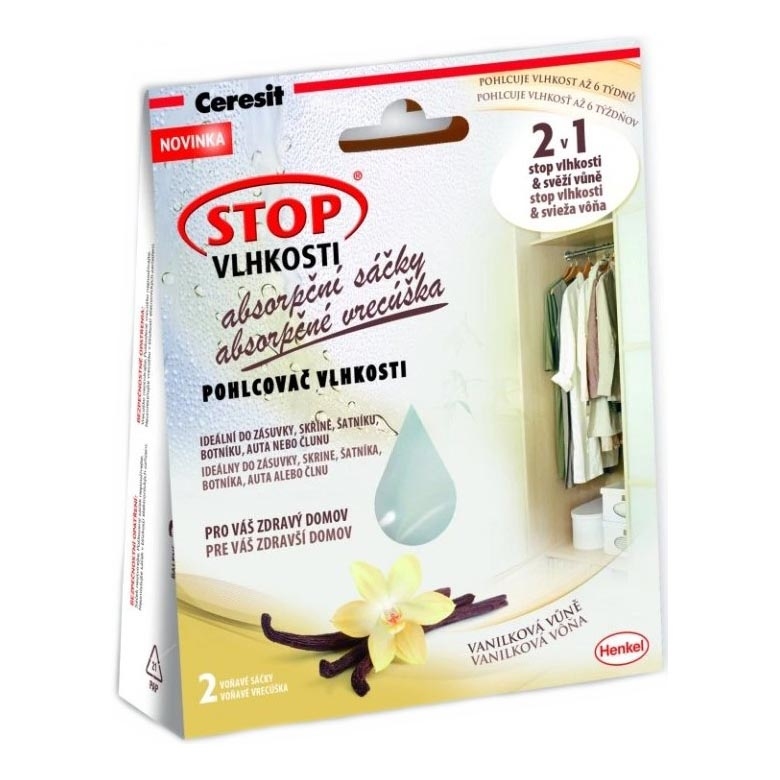 Ceresit - Fuktabsorberande påsar 2x 50 g vanilj