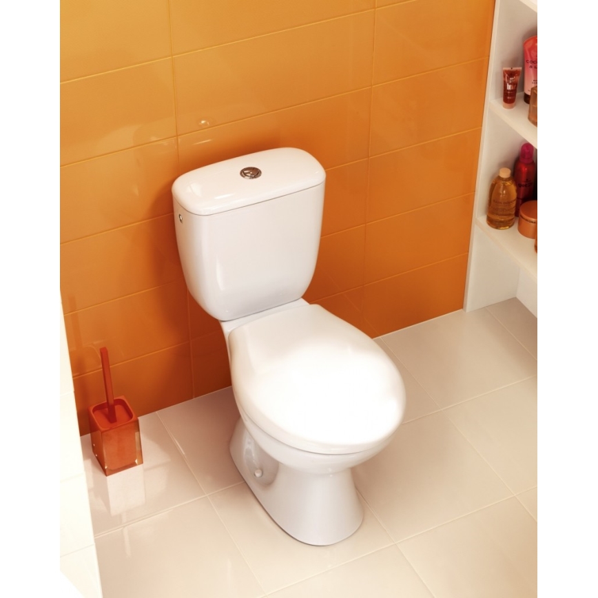 Cersanit K08-029 - Golvstående WC med PRESIDENT-sits keramik/vit