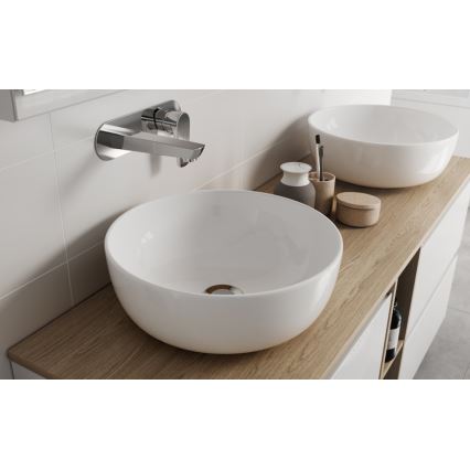 Cersanit K116-047-ECO - Tvättställ för bänkskiva MODUO Ø 35 cm keramik/blankvit