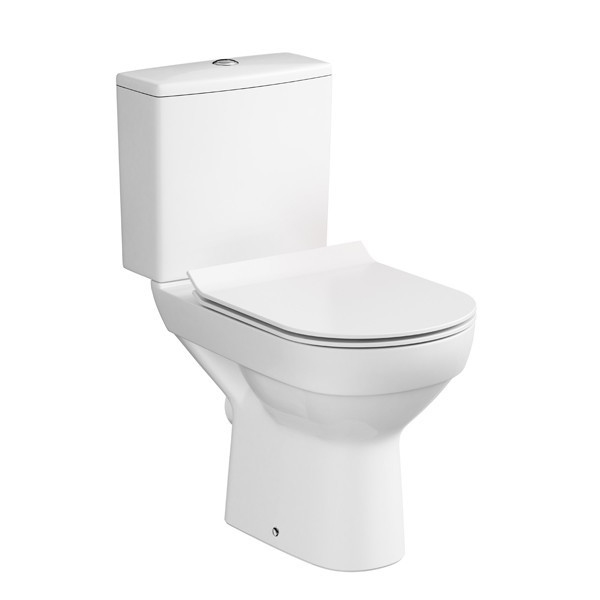 Cersanit K35-037 - Golvstående WC med sits CITY keramik/vit