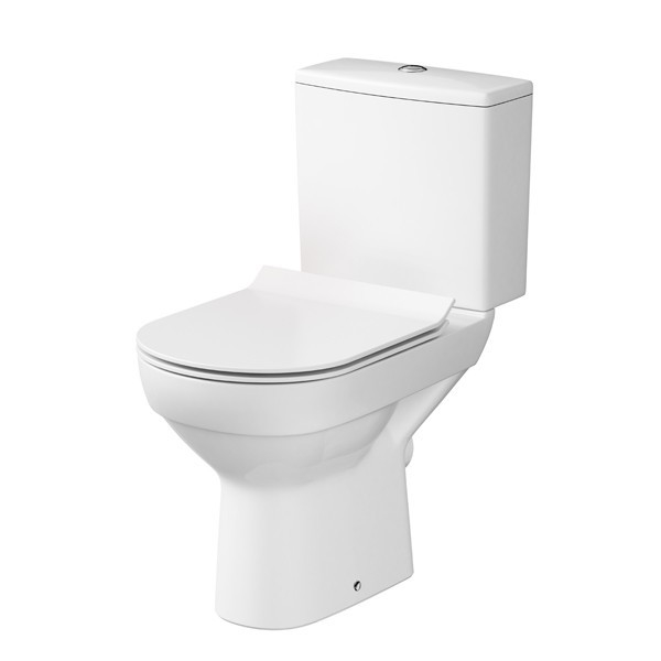 Cersanit K35-037 - Stående toalett med toasits CITY keramik/vit