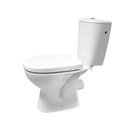 Cersanit K667-052 - Golvstående WC med ARTECO sits keramik/vit