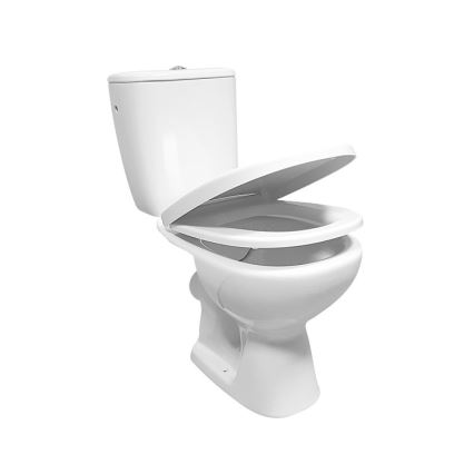 Cersanit K667-052 - Golvstående WC med ARTECO sits keramik/vit