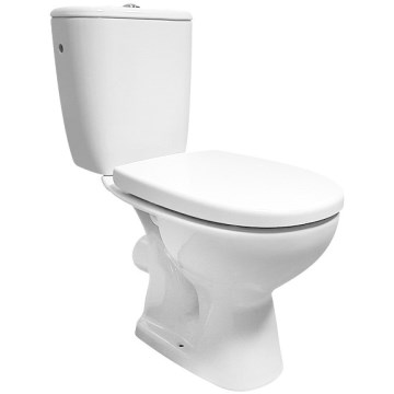 Cersanit K667-052 - Golvstående WC med ARTECO sits keramik/vit