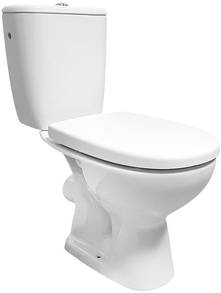 Cersanit K667-052 - Golvstående WC med ARTECO sits keramik/vit