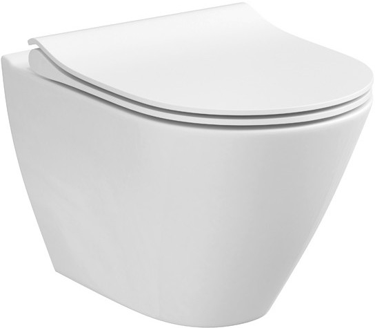 Cersanit K701-104 - Vägghängt WC med sits CITY OVAL keramik/vit