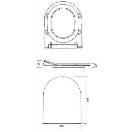 Cersanit K701-104 - Vägghängt WC med sits CITY OVAL keramik/vit